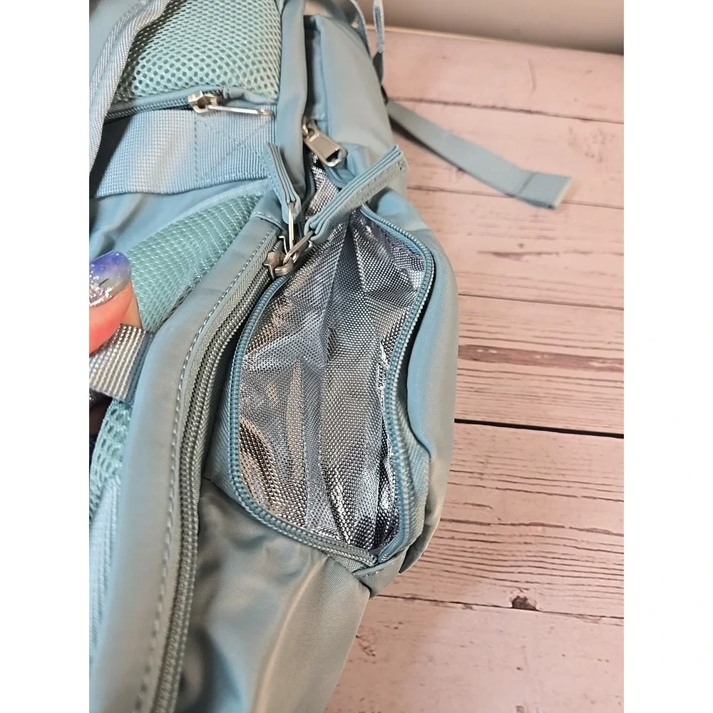 COMPUTER BACKPACK TSA APPROVED TRAVEL HIKING SPORTS WATERPROOF SEAFOAM GREEN NEW